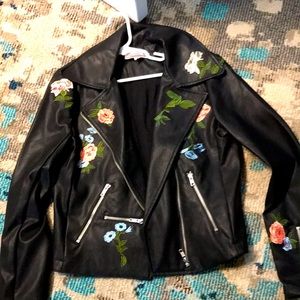 Vintage Havana leather jacket for girls size 12